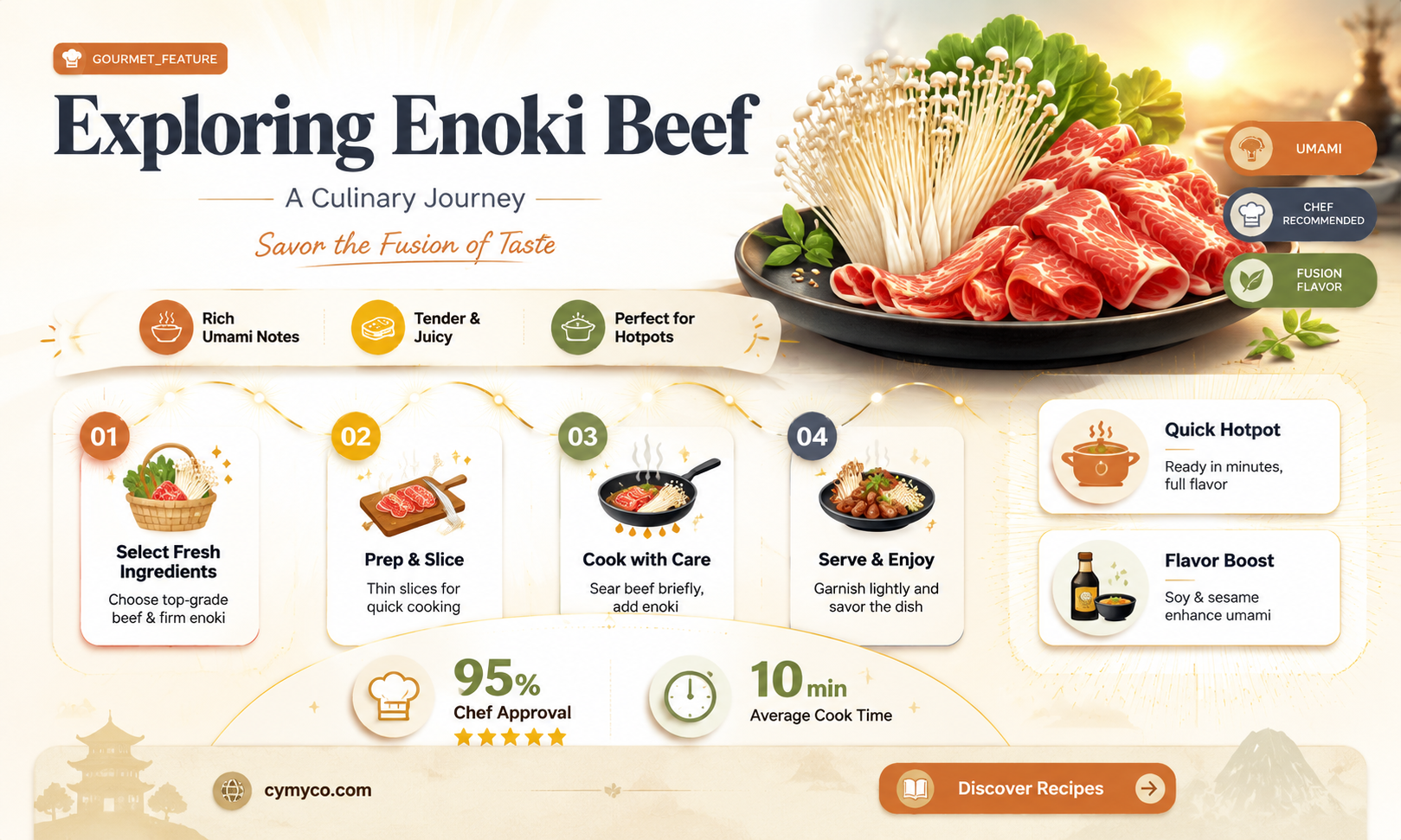 what is enoki beef