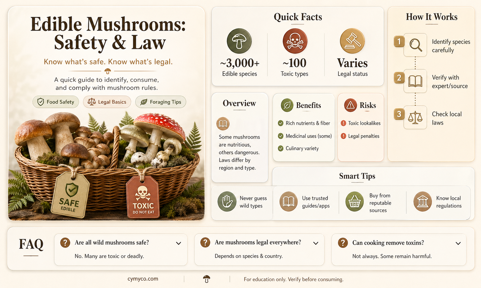 are mushroom edibles safe and legal