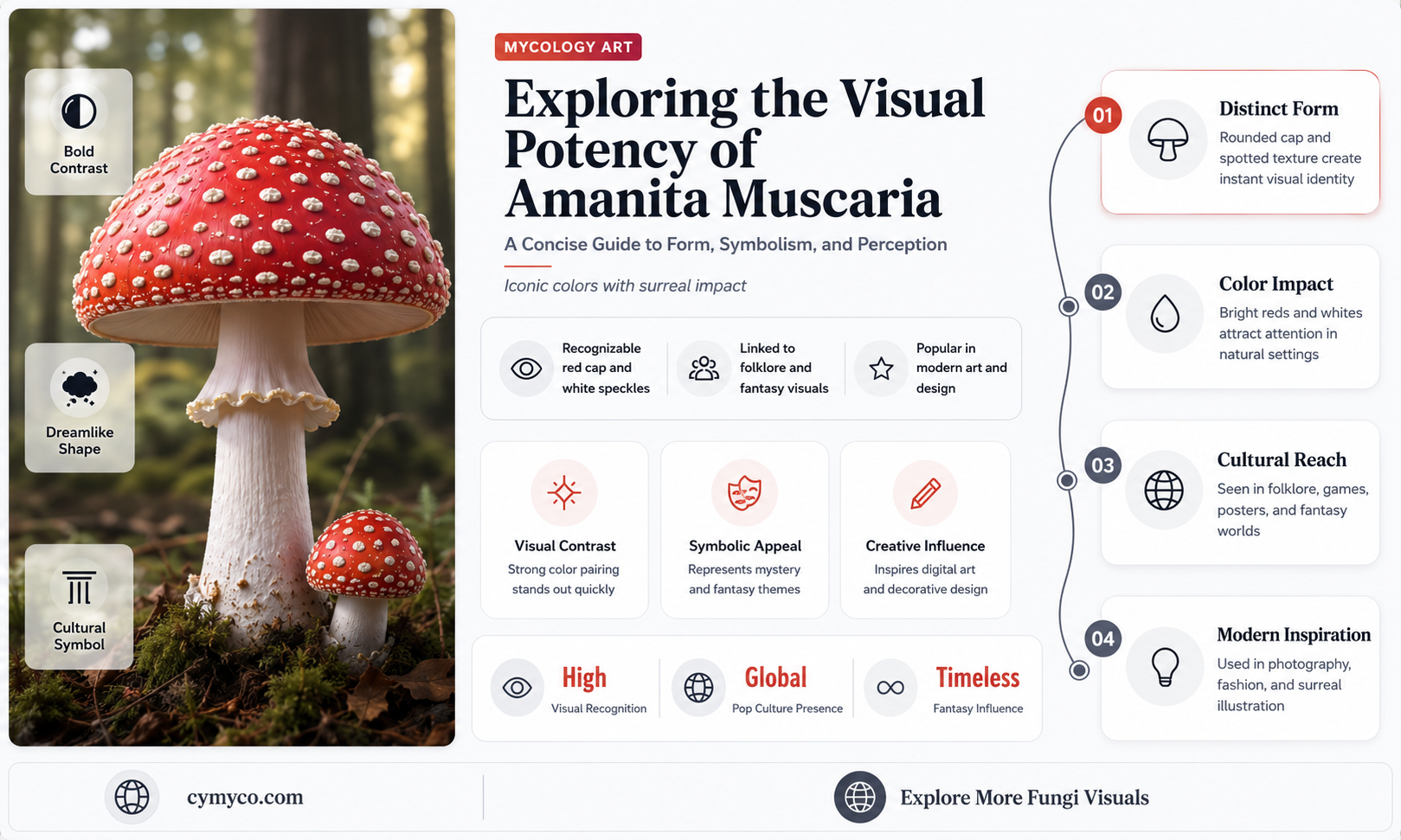 are visuals strong in amanita muscaria