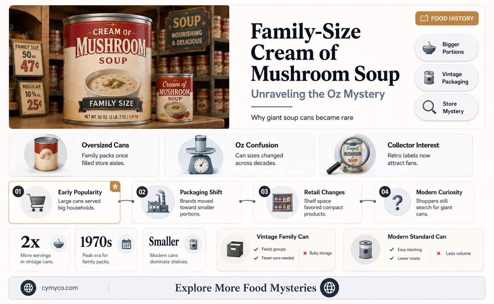 how many oz in family size cr of mushroom soup