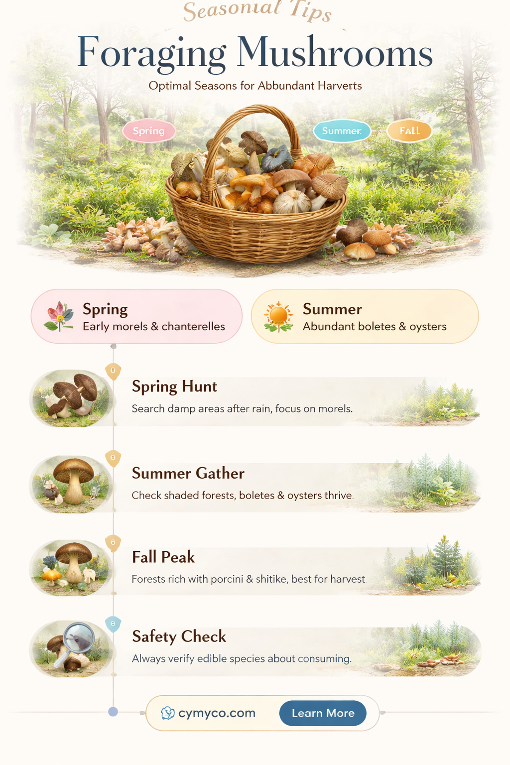 what time of year is easiest to get mushrooms