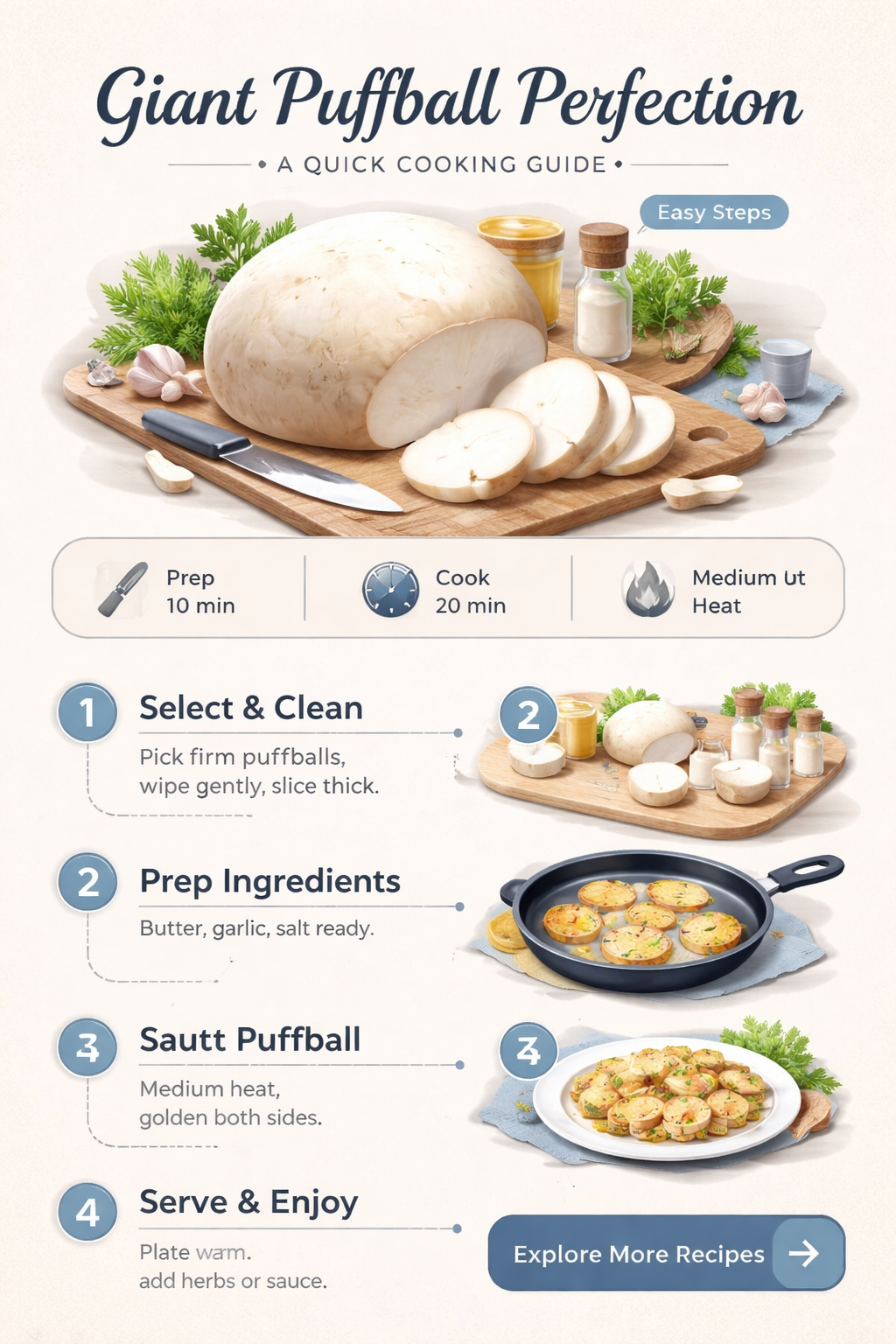 how to cook giant puffballs
