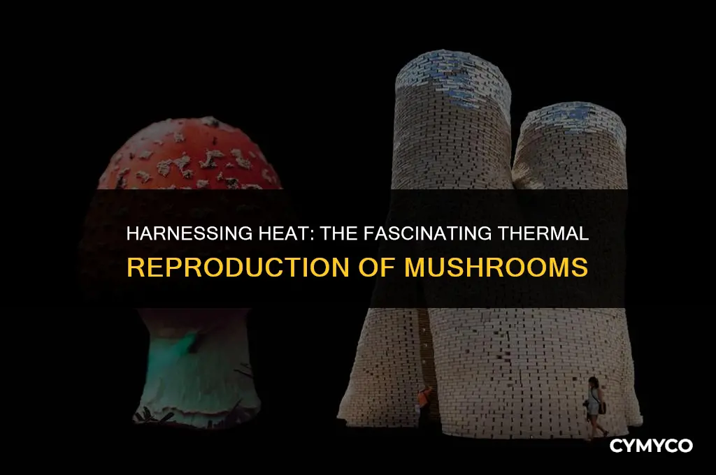 how do mushrooms use thermal energy to reproduce