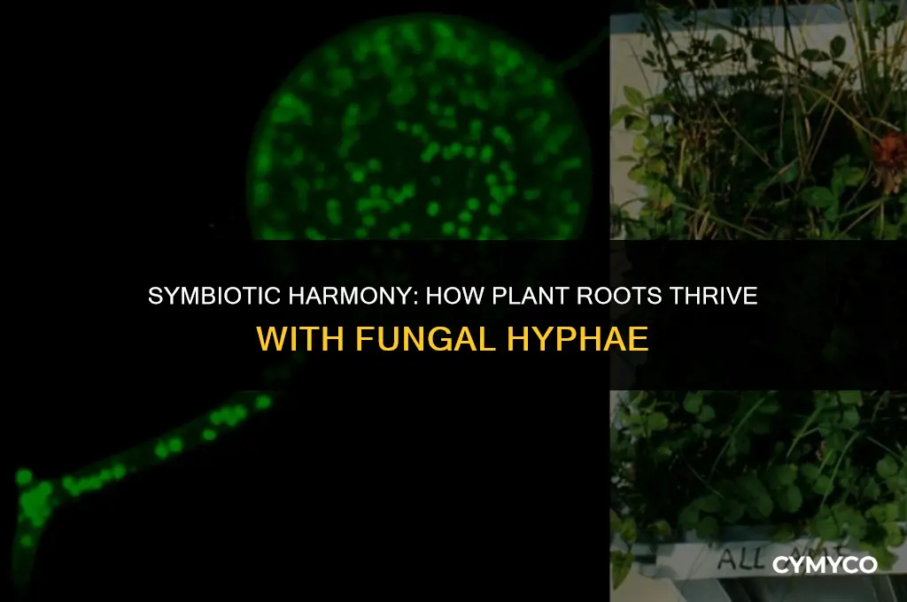 how do plant roots benefit from growing alongside fungal hyphae