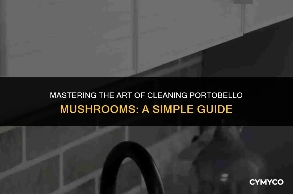 how do you clean portobello mus