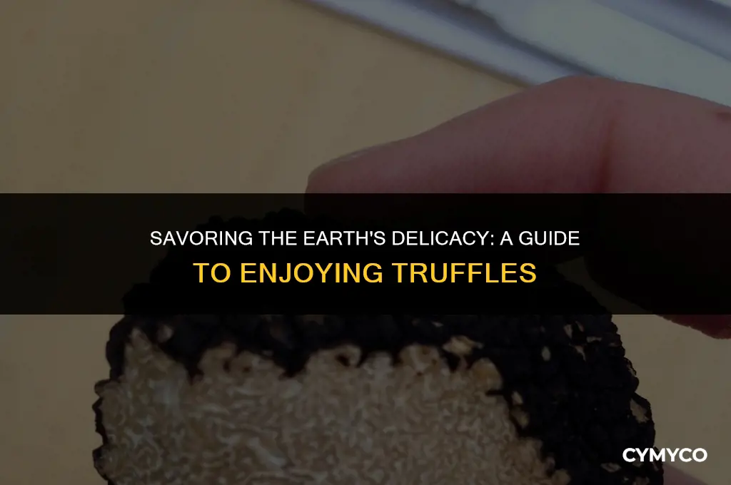 how do you eat a truffle