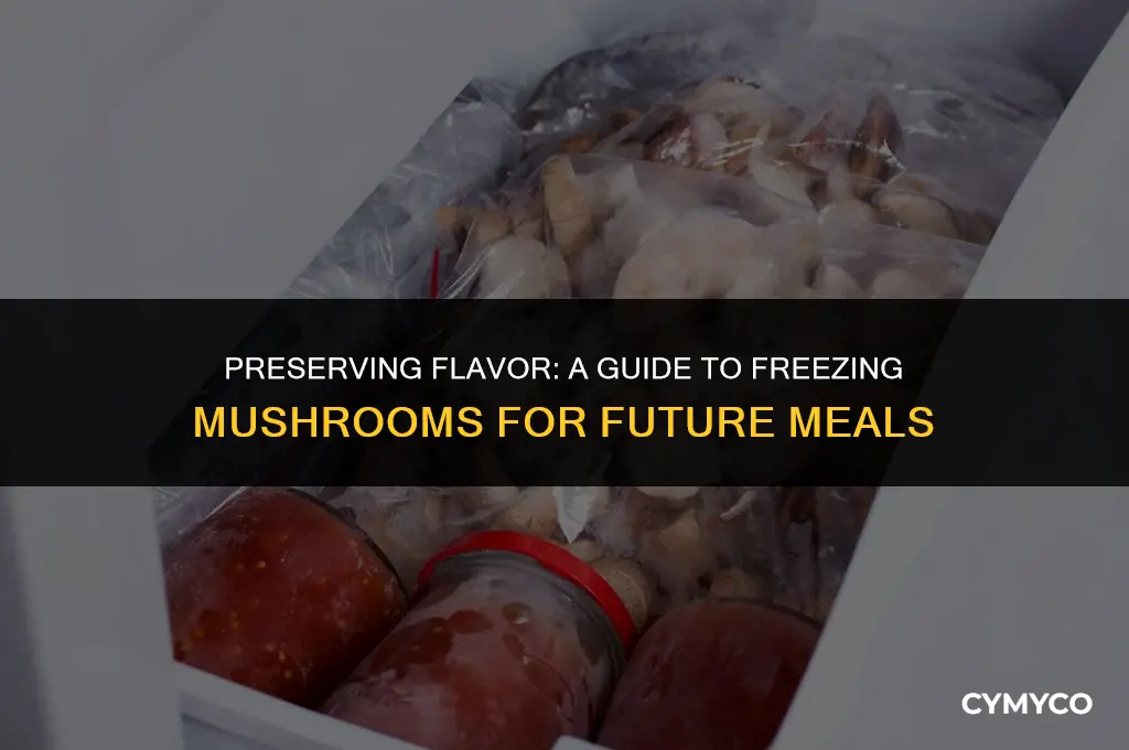how do you freeze mushrooms for later use