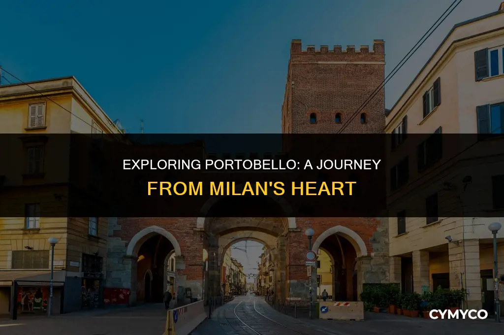 how far is portobello from milan city center