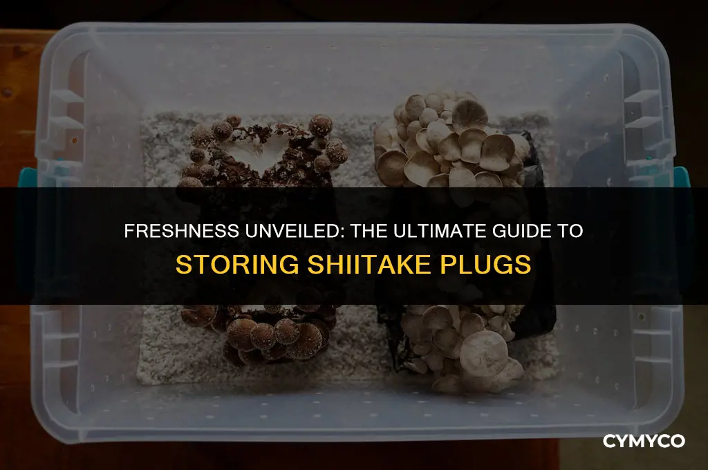 how long can shiitake plugs stay in the fridge