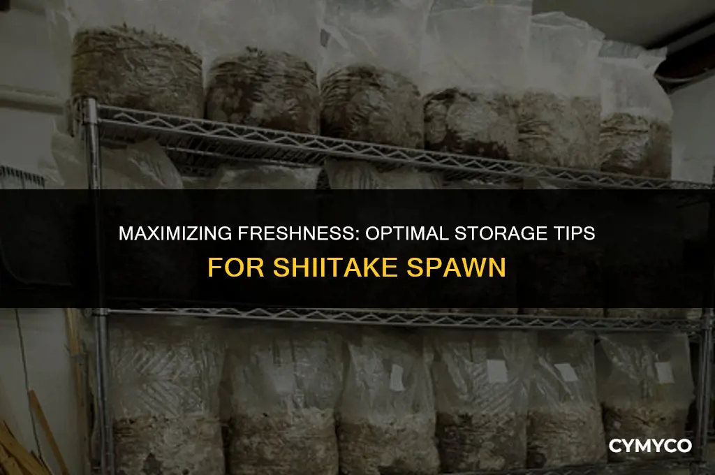 how long can you store shiitake spawn