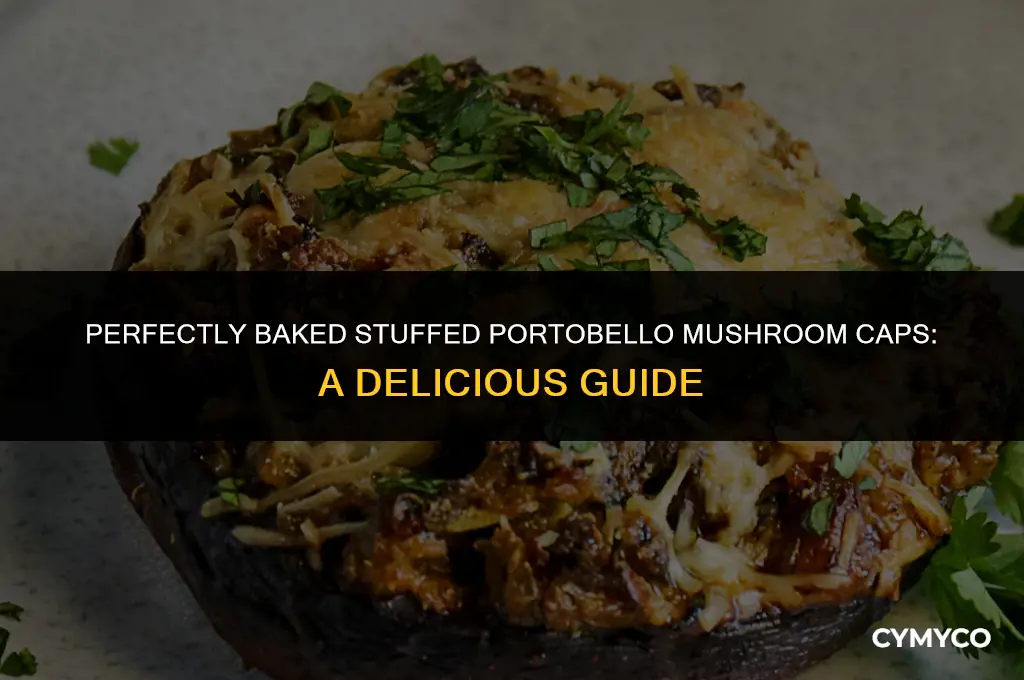 how long to bake stuffed portobello mushroom caps