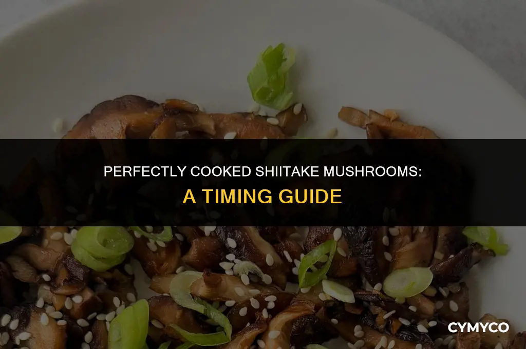 how long to boil shiitake mush