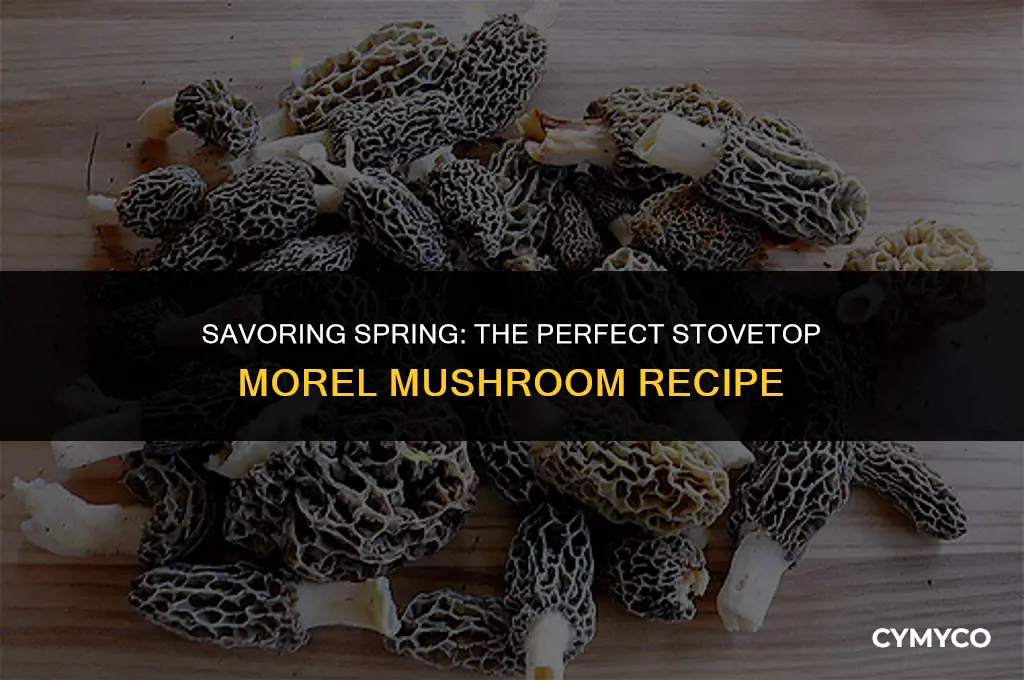 how long to cook morels on stove