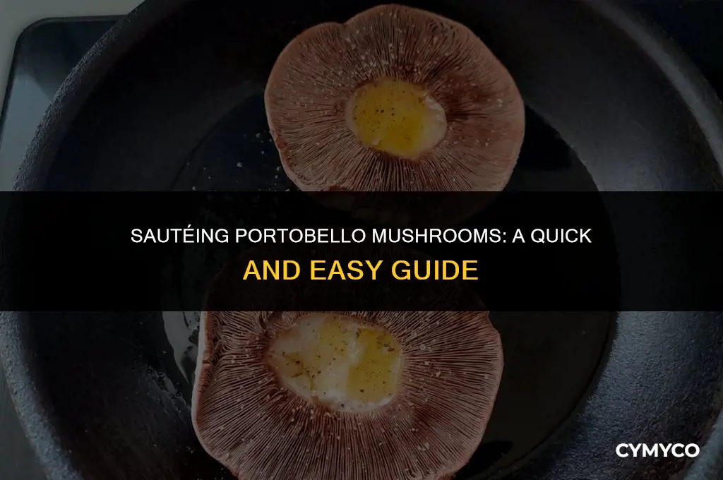 how long to cook portobello mushrooms in pan