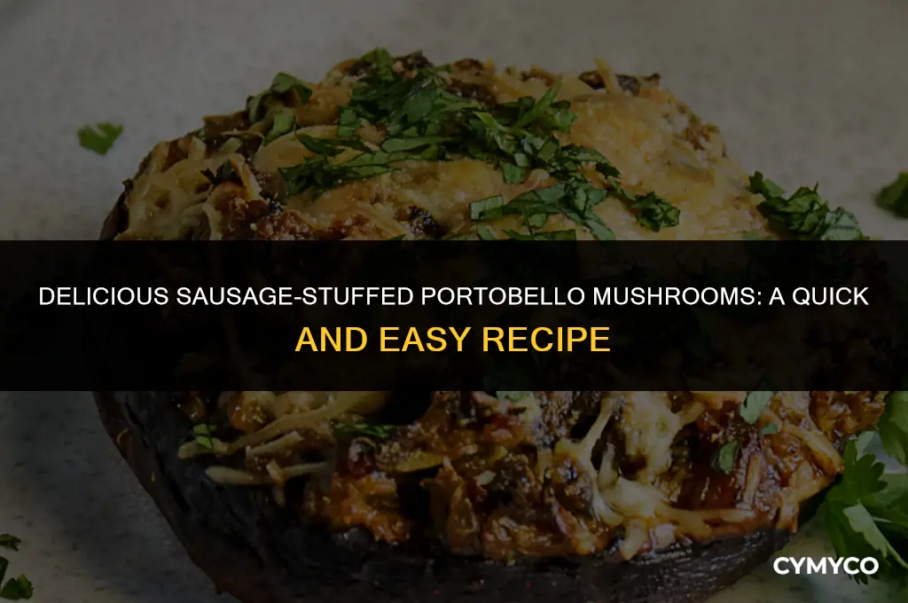 how long to cook sausage stuffed portobello mushrooms