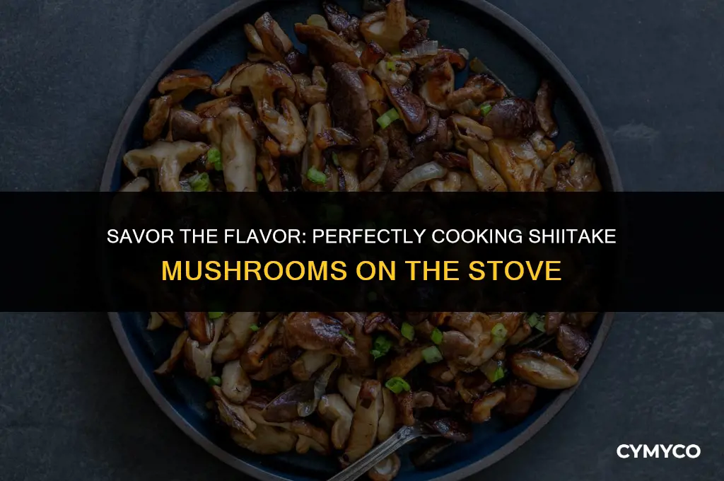 how long to cook shiitake mushroom on stove