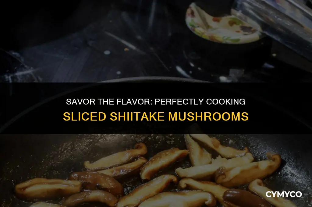 how long to cook sliced shiitake mushrooms