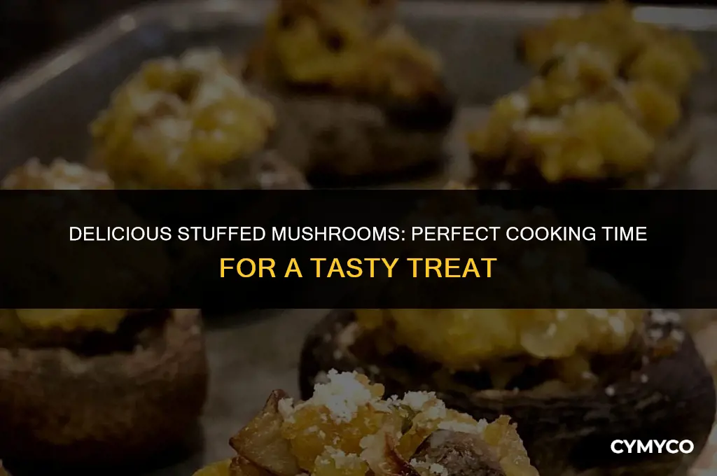how long to cook sstuffed mushrooms