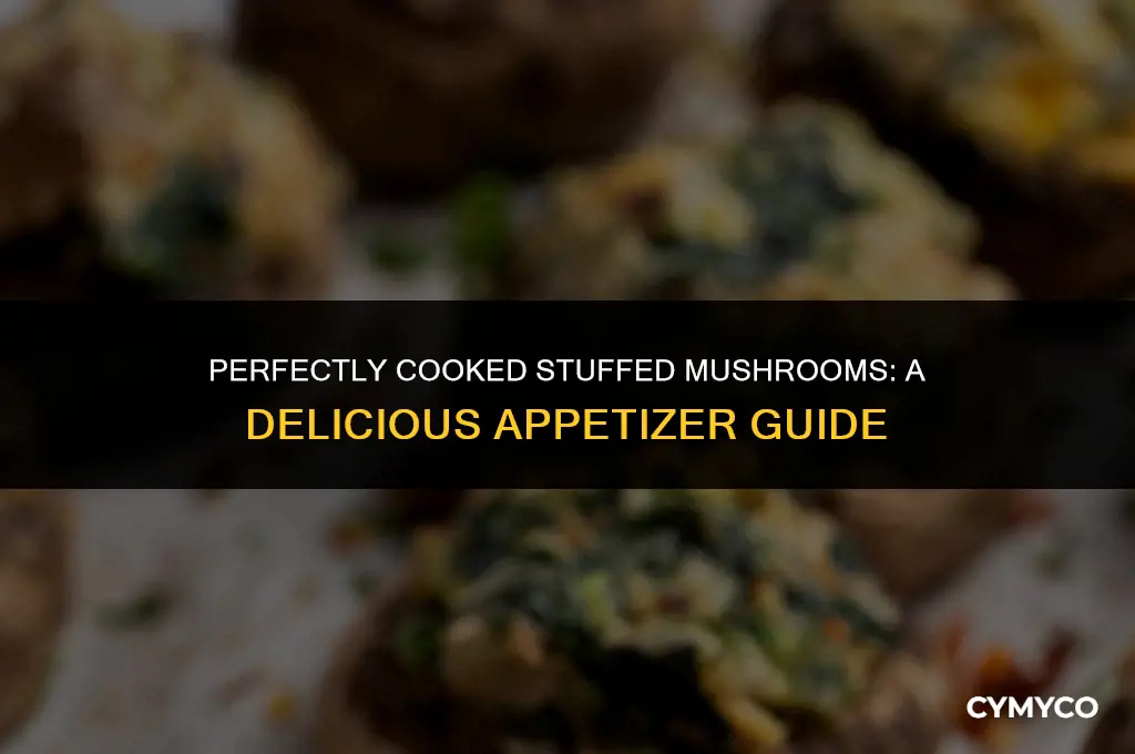 how long to cook stuffed mushroom appetizers