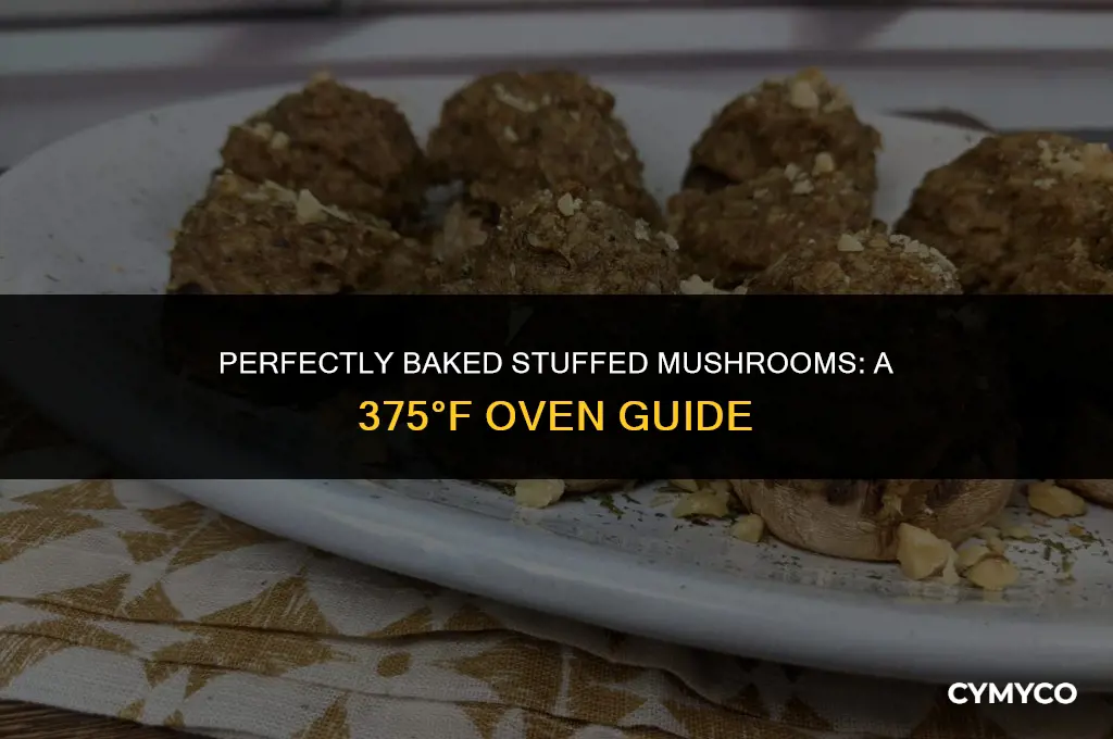 how long to cook stuffed mushrooms in oven at 375