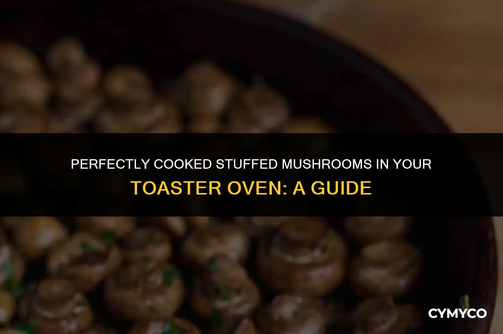 how long to cook stuffed mushrooms in toaster oven