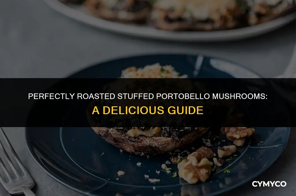 how long to cook stuffed portobello mushrooms in the oven