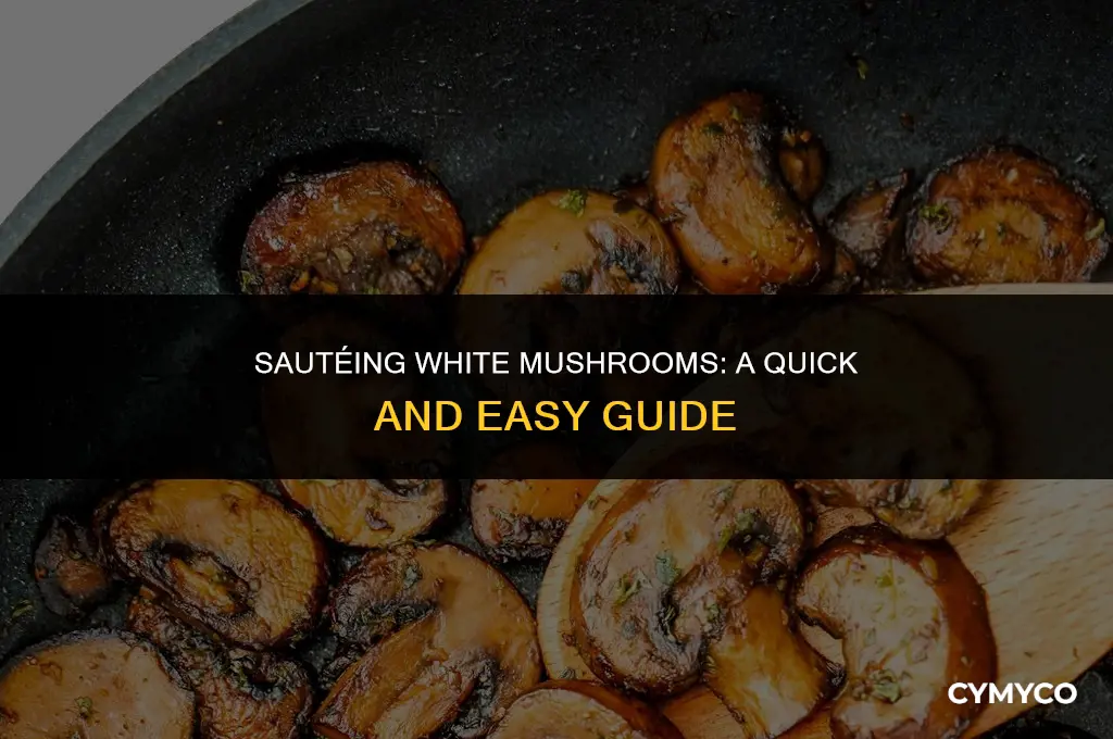 how long to cook white mushrooms in pan