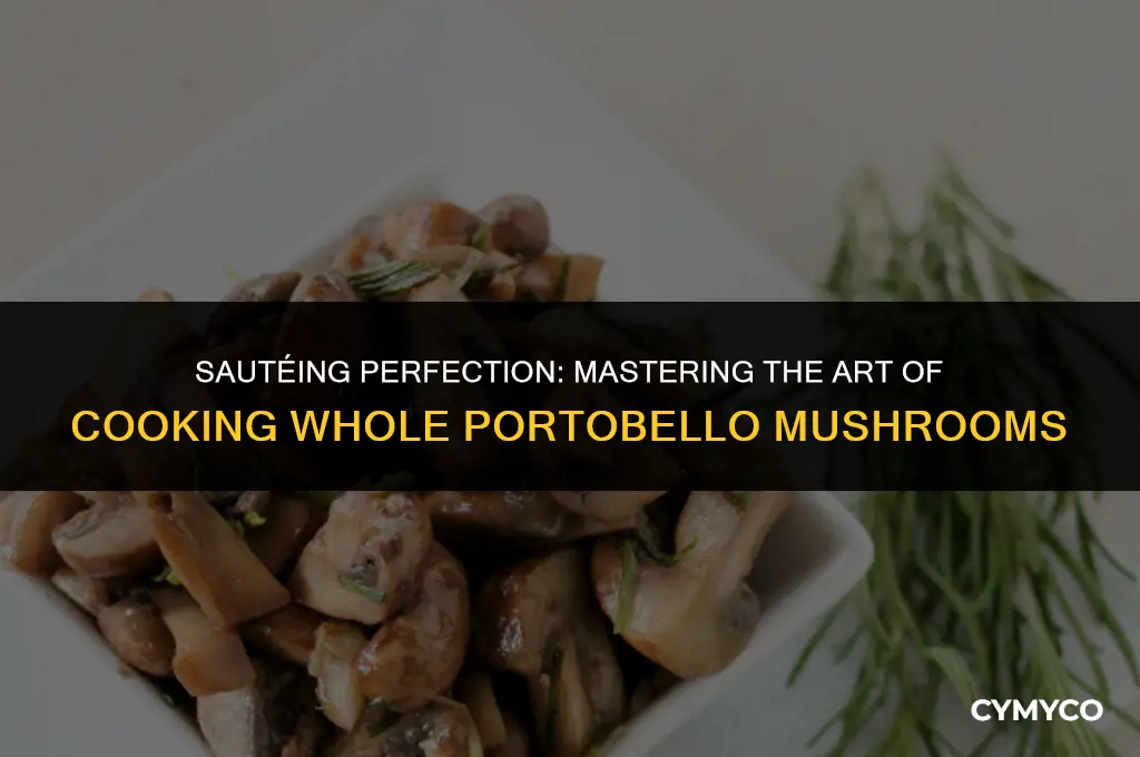 how long to cook whole portobello on top of stove