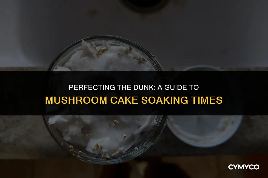 how long to dunk mushroom cakes
