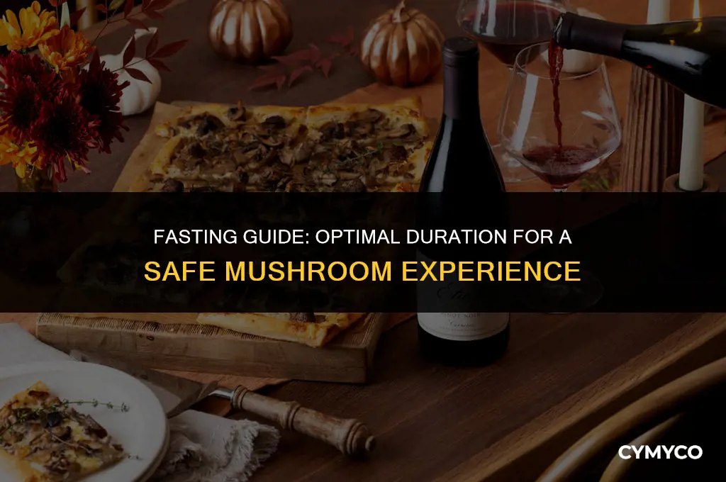 how long to fast before mushroom trip