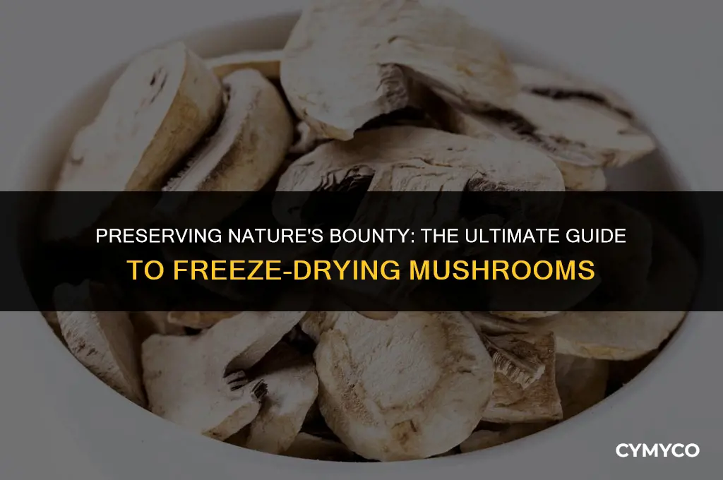 how long to freeze dry mushrooms
