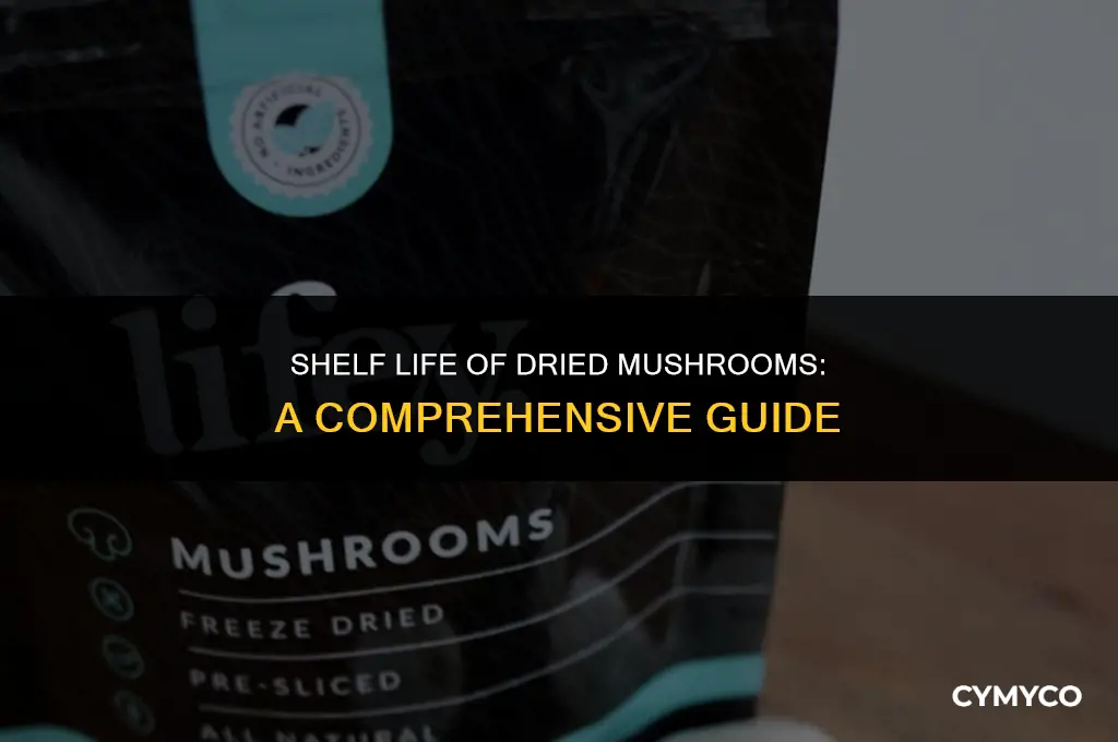 how long to keep dried mushrooms