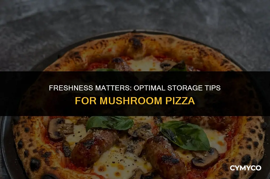 how long to keep mushrooms pizza