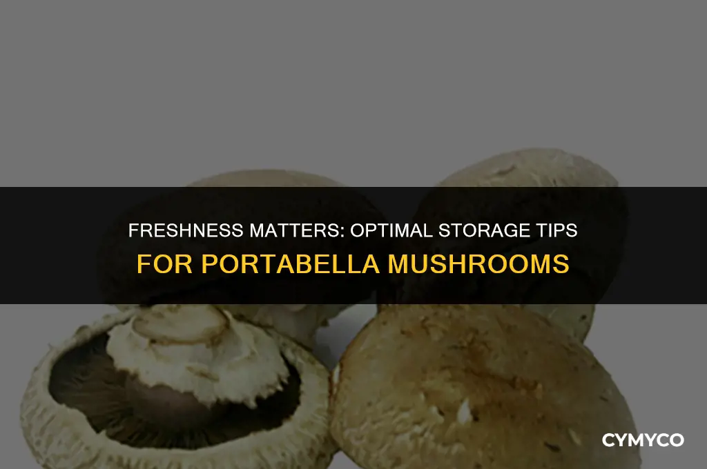 how long to keep portabella mushrooms
