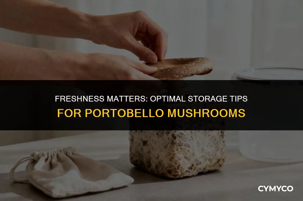 how long to keep portobello mushrooms