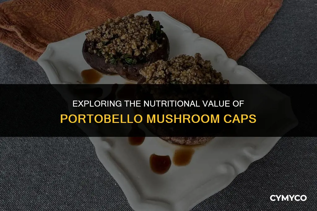 how many calories are in a portobello mushroom cap