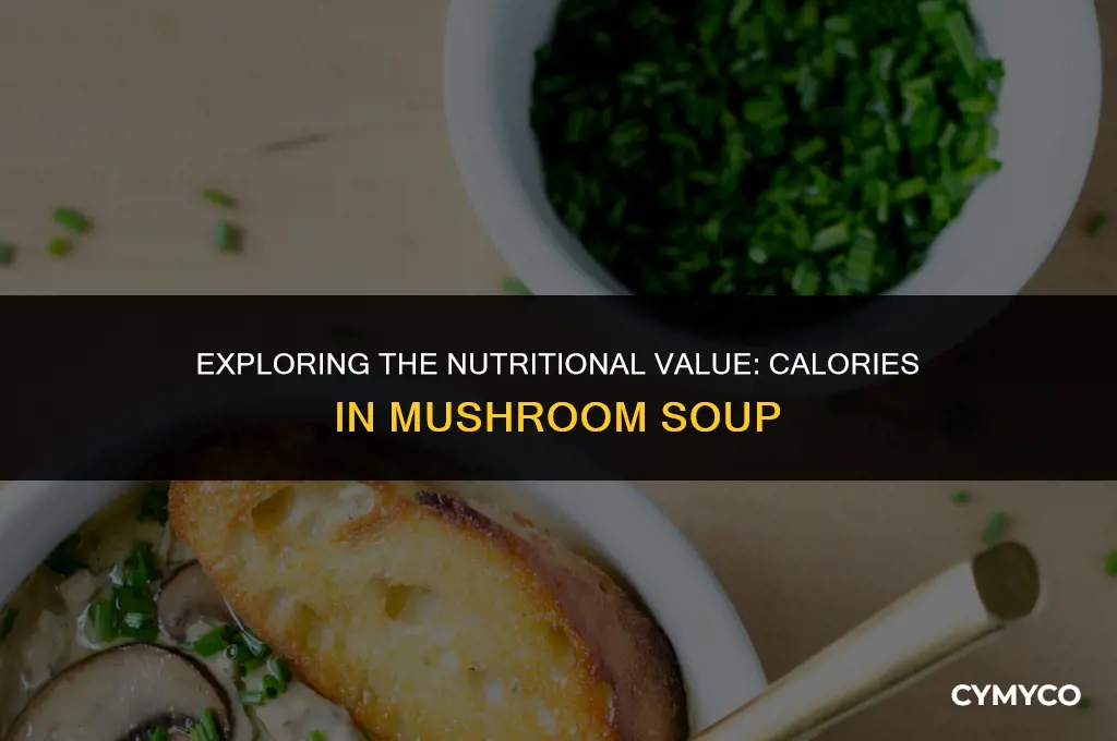 how many calories in 1 cup of mushroom soup