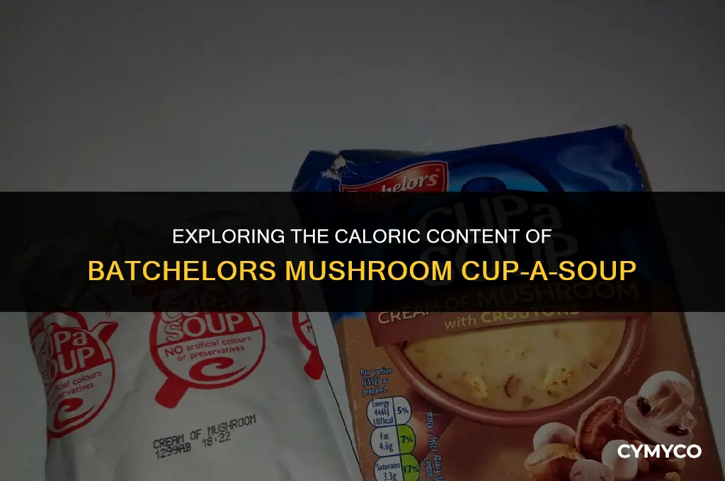 how many calories in batchelors mushroom cup a soup