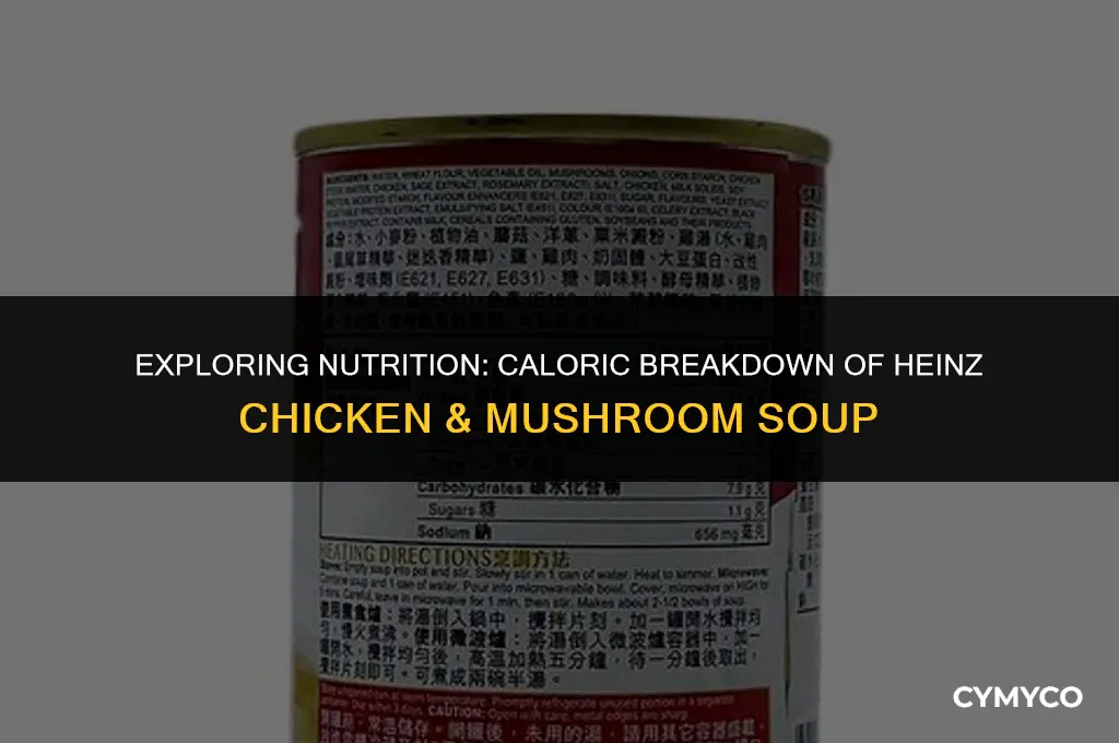 how many calories in heinz chicken and mushroom soup