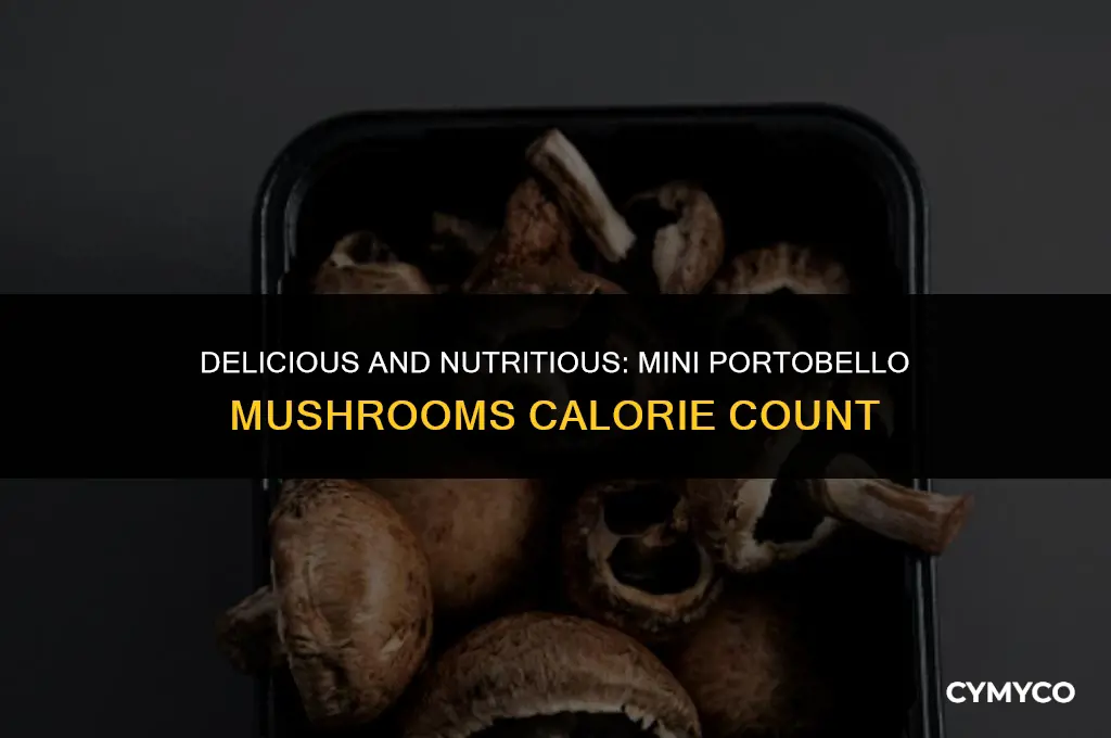 how many calories in mini portobello mushrooms