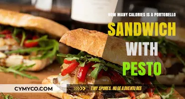 Delicious Portobello Pesto Sandwich: A Calorie-Conscious Delight