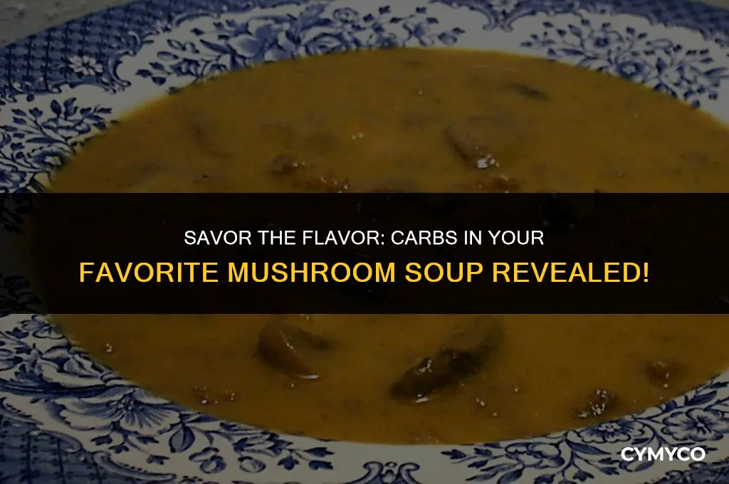 how many carbs in a cup of mushroom soup