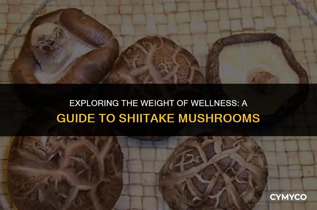 how many ounces is one shiitake mushroom