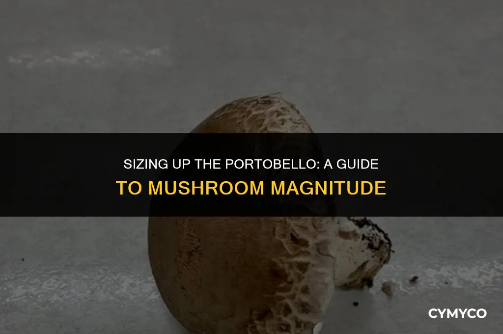 how many oz is one large portobello