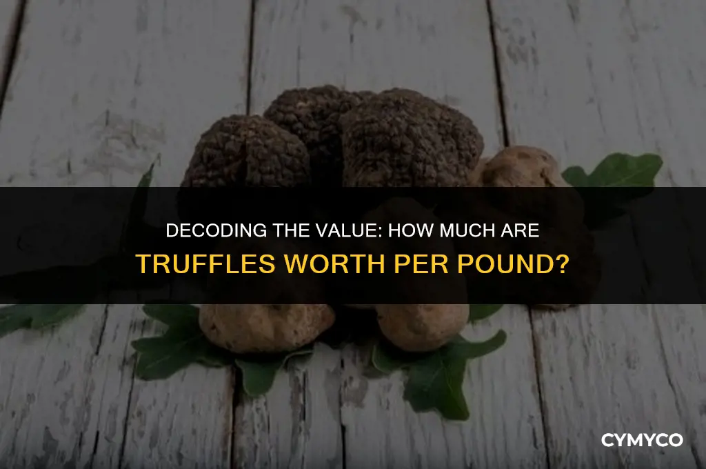 how much are truffles worth per pound