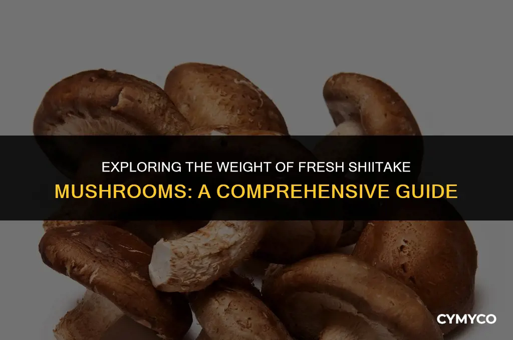 how much do fresh shiitake weigh