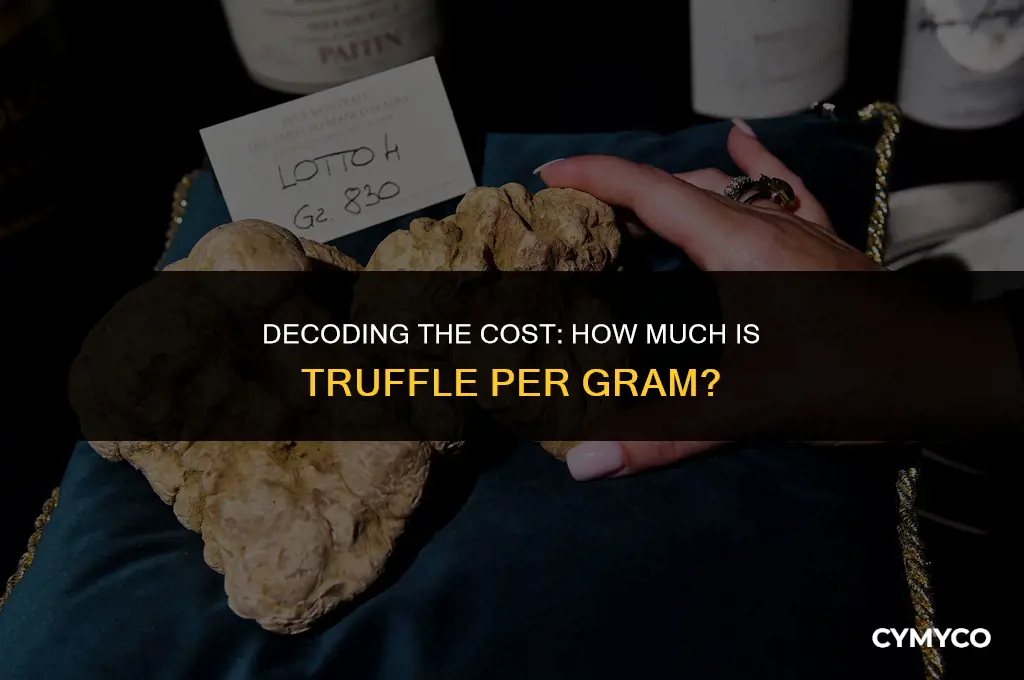 how much is truffle per gram