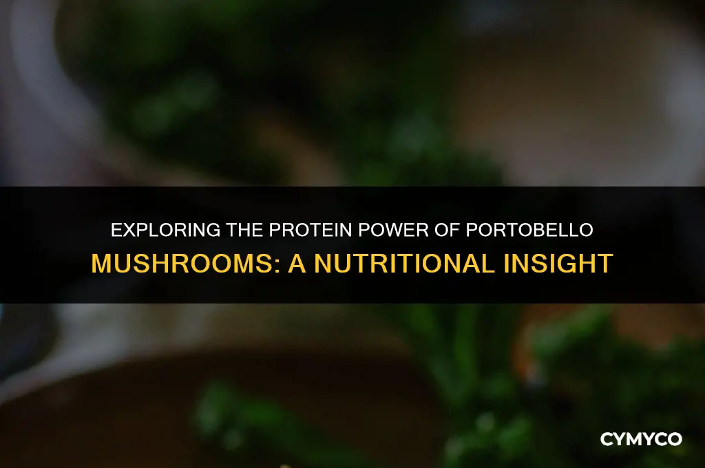 how much lprotein in a portabello mushroom