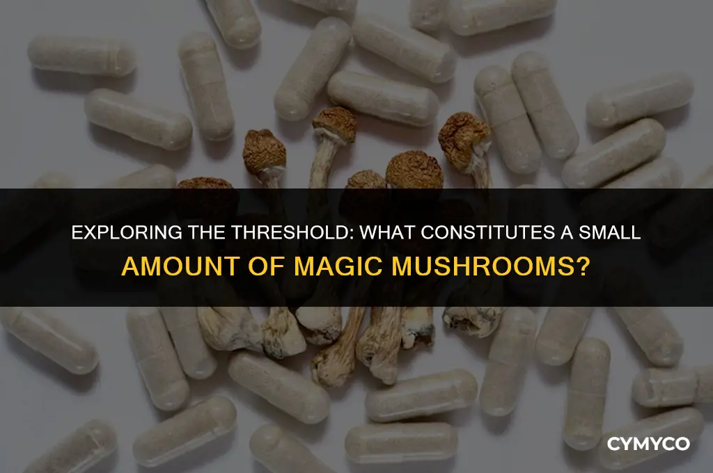 how much magic mushroom is a small amount