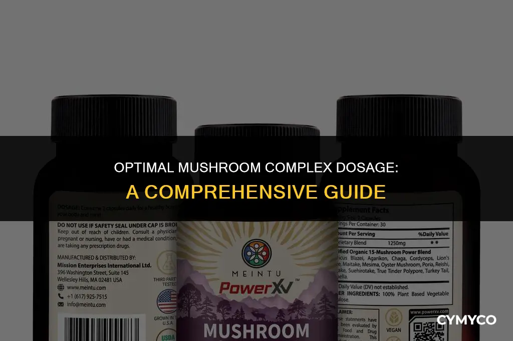 how much mushroom complex should i take